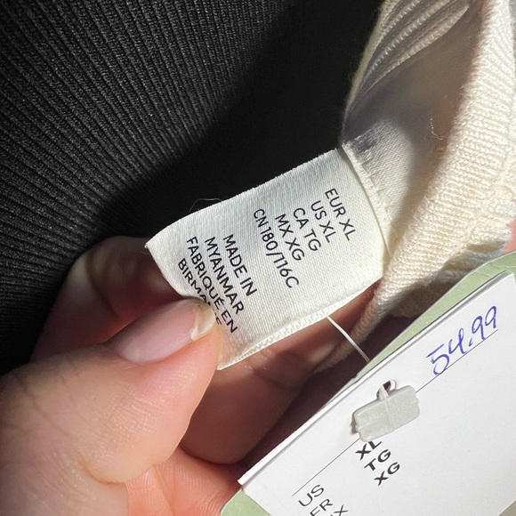 BNWT - H&M Strapless Dress, Cream, XL - Picture 6 of 7